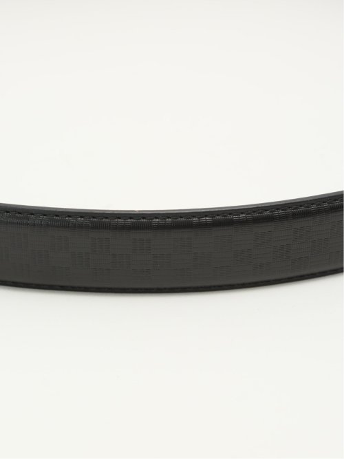 市松型押し シングルピンベルト