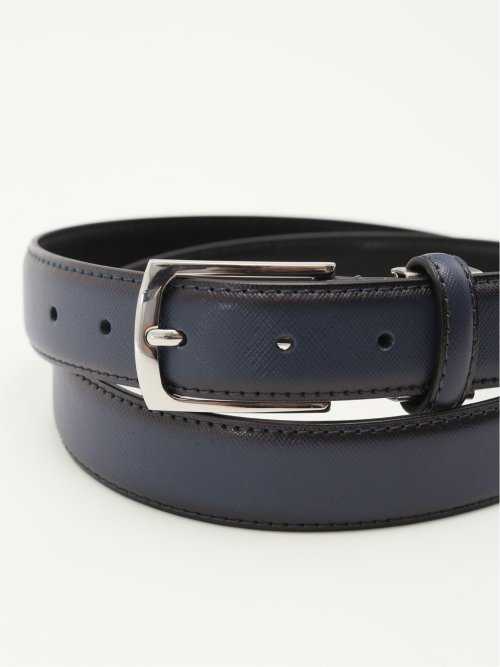 サフィアーノ型押し シングルピンベルト