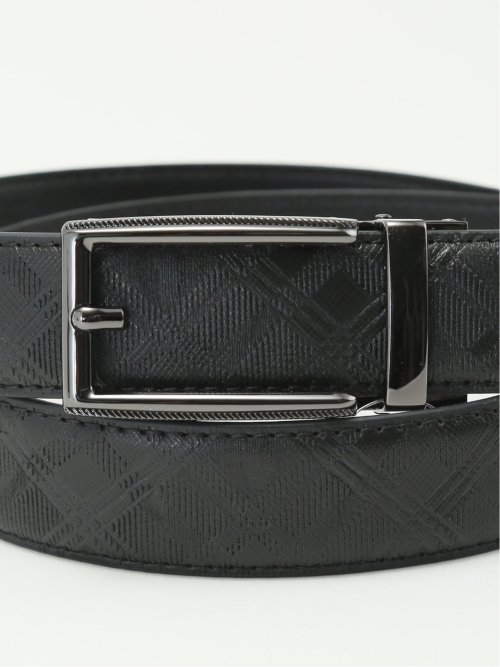 アジャストフリー サフィアーノ型押しベルト