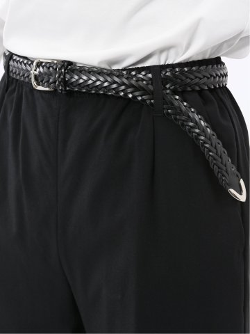 レザーメッシュ プンターレ ナローベルト