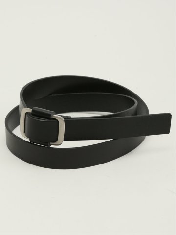 ピンレス レザー ナローベルト