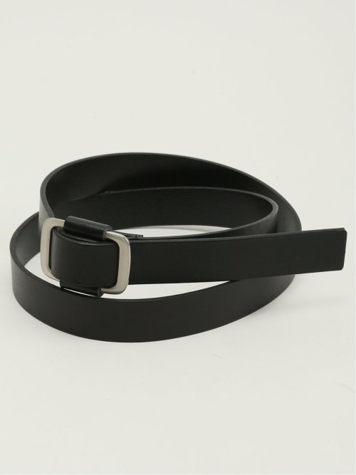 ピンレス レザー ナローベルト