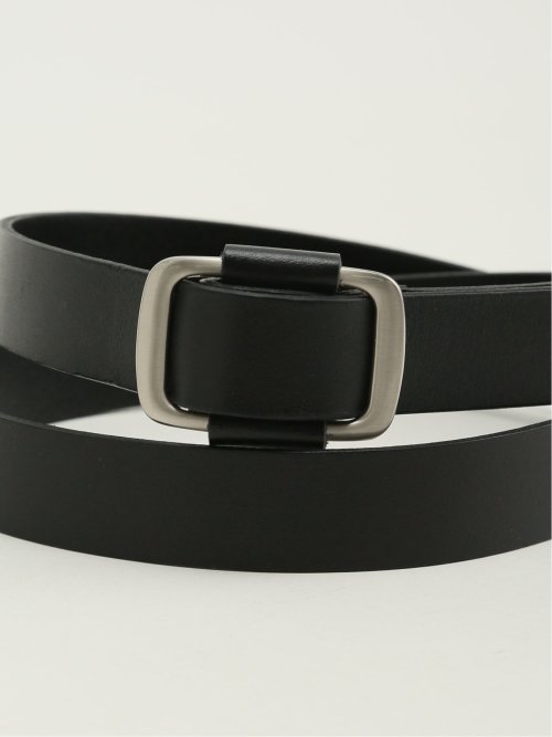 ピンレス レザー ナローベルト