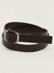 ピンレス レザー ナローベルト