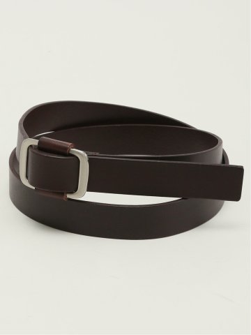 ピンレス レザー ナローベルト