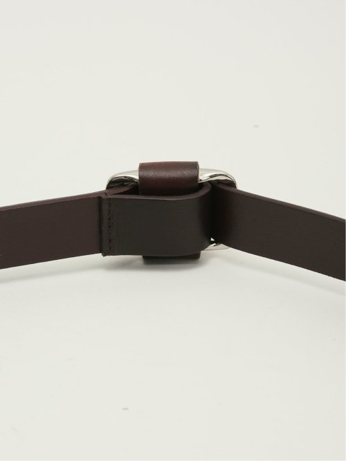 ピンレス レザー ナローベルト