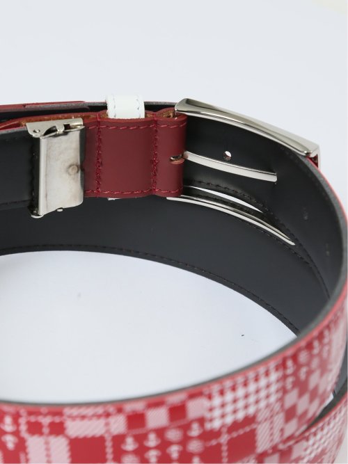 【大きいサイズ】シナコバ/SINA COVA チェックパターンベルト