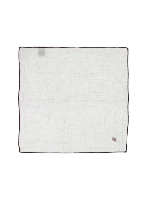 アーガイル柄 リネンチーフ