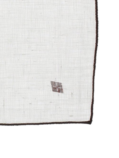 アーガイル柄 リネンチーフ