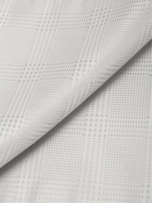 シルク混 グレンチェック柄 フォーマルチーフ