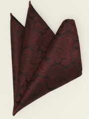 シルク混 ペイズリー柄 フォーマルチーフ