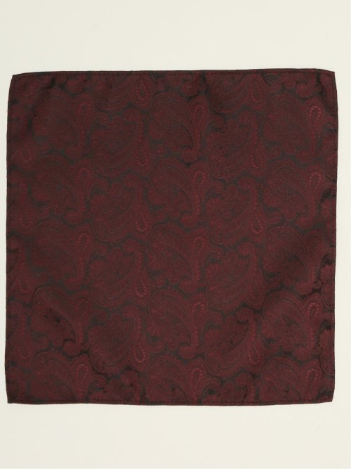 シルク混 ペイズリー柄 フォーマルチーフ