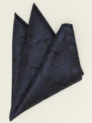 シルク混 ペイズリー柄 フォーマルチーフ