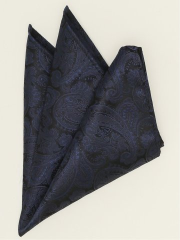 シルク混 ペイズリー柄 フォーマルチーフ