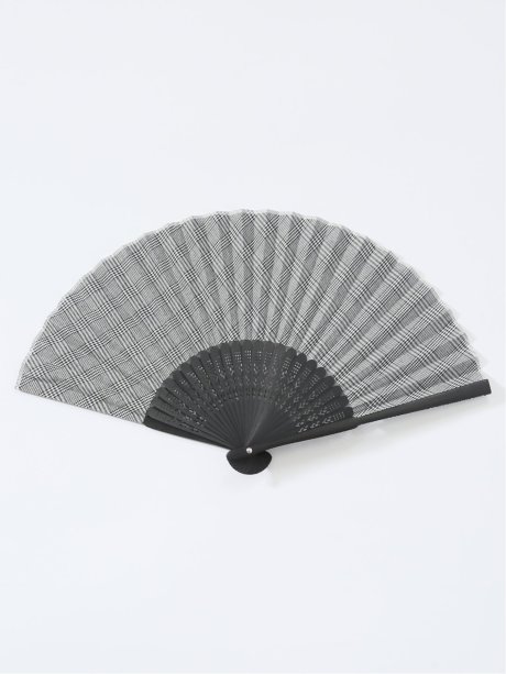 扇子 グレンチェック