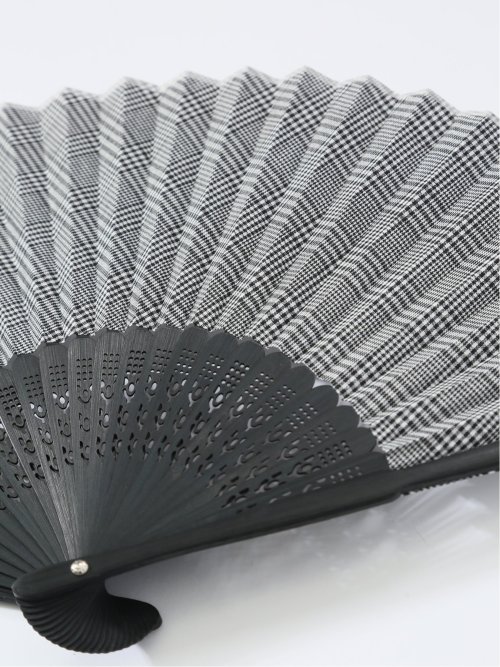 扇子 グレンチェック