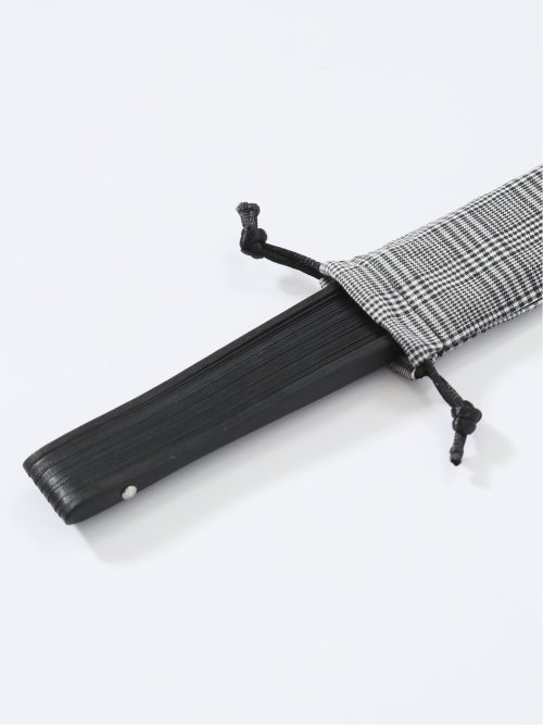 扇子 グレンチェック