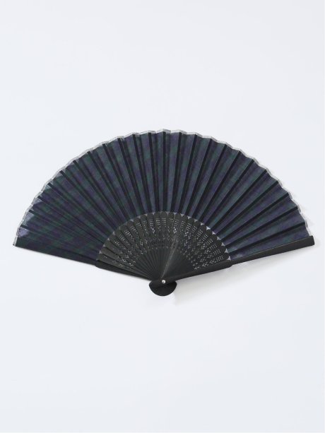 扇子 ブラックウォッチ