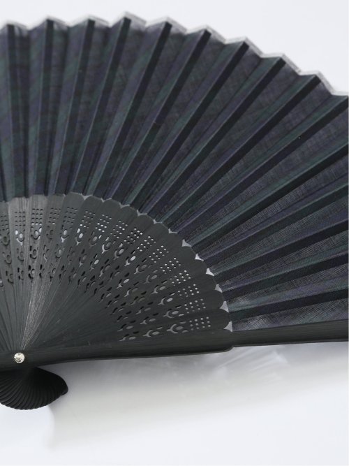 扇子 ブラックウォッチ