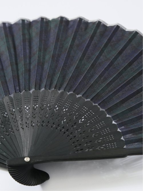 扇子 タータンチェック