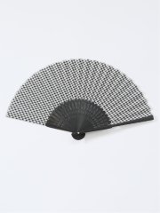 扇子 ギンガムチェック
