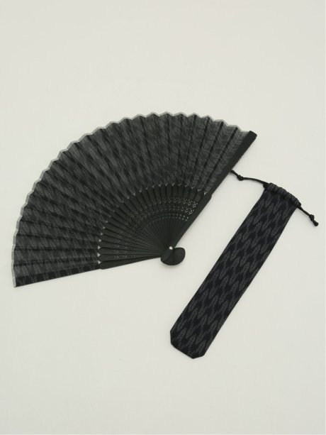 和柄 扇子 矢絣