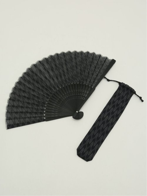 和柄 扇子 矢絣