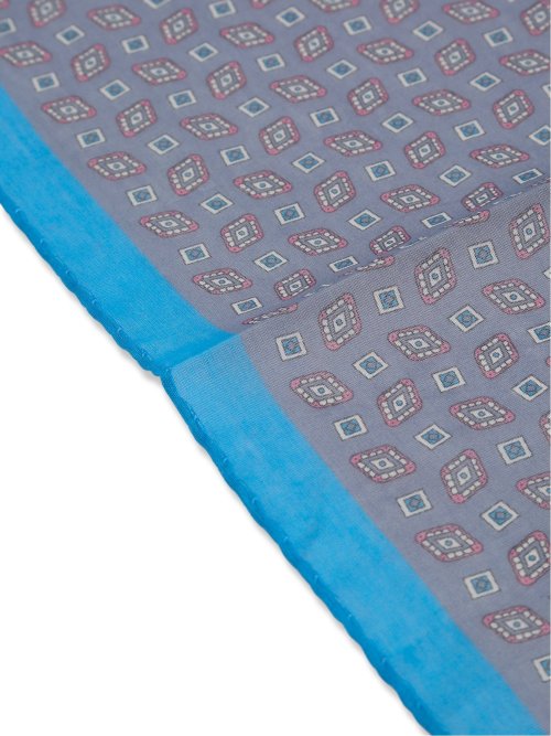 イタリア製コットンシルク チーフ