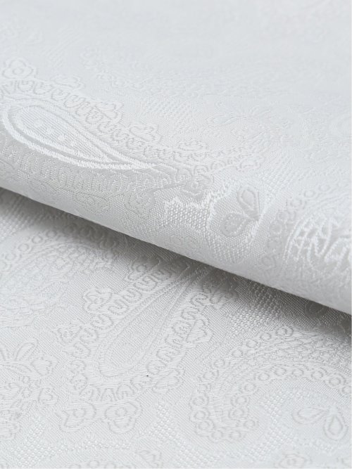 シルク混 ペイズリー柄チーフ