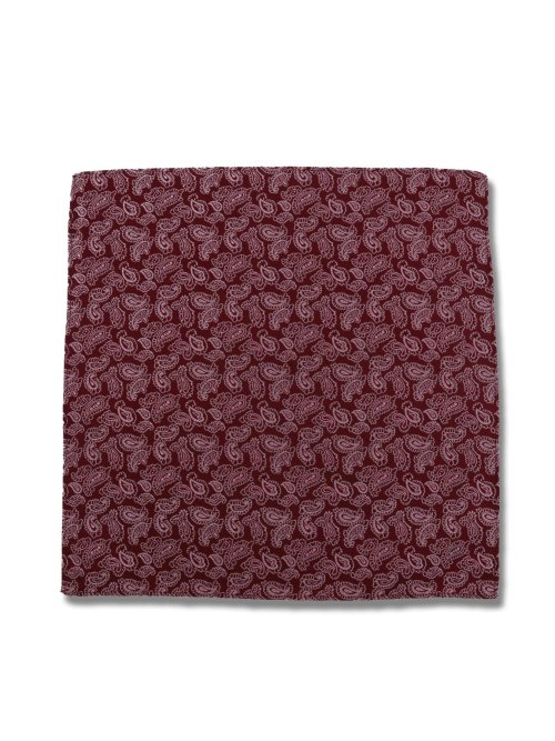 シルク ペイズリー柄チーフ