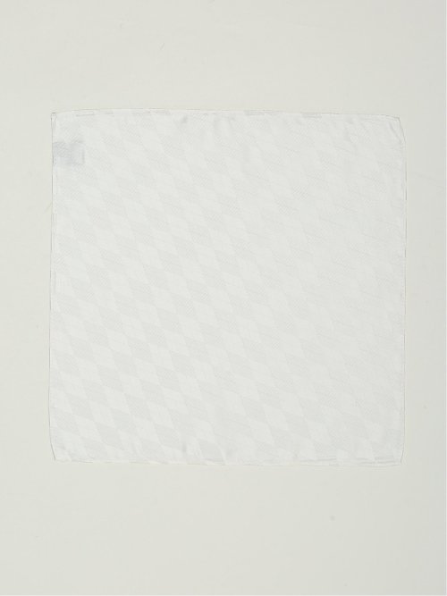 シルク混 アーガイルチェック柄チーフ