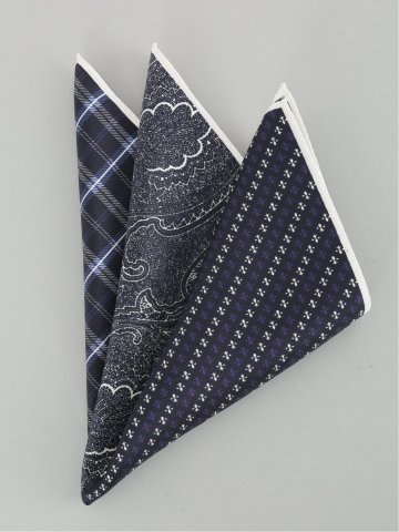 国産シルク四面チーフ 柄
