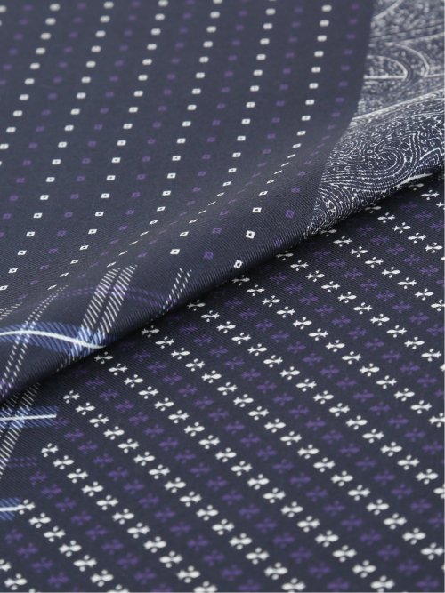 国産シルク四面チーフ 柄