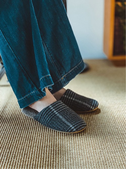 スリッパ グレンチェックM