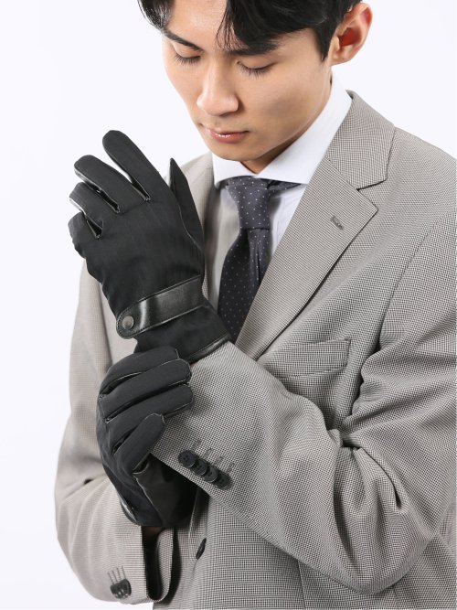 タッチパネル対応 生地コンビグローブ