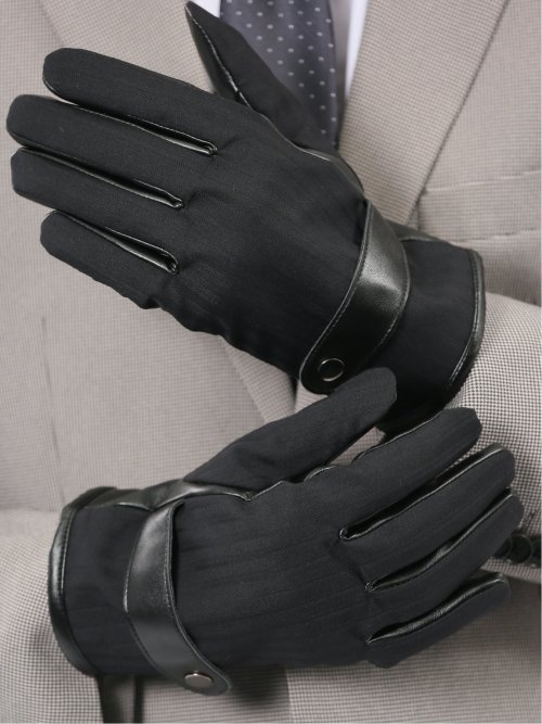 タッチパネル対応 生地コンビグローブ