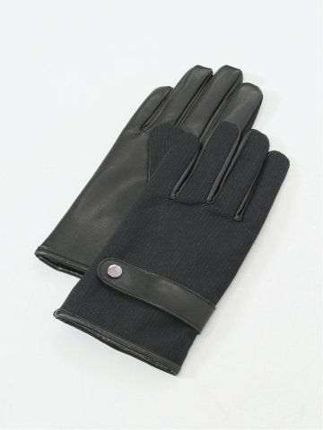 タッチパネル対応 生地コンビグローブ