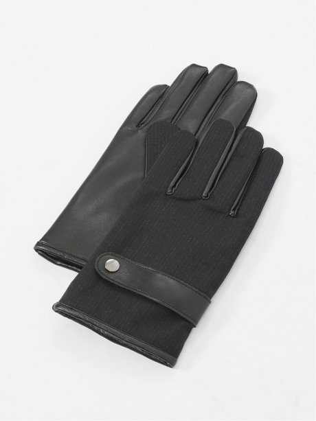 タッチパネル対応 生地コンビグローブ