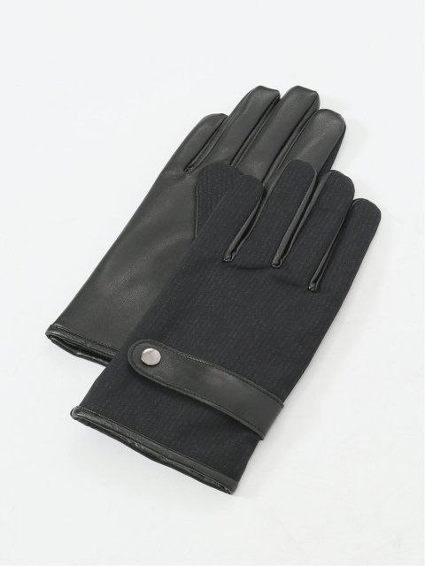 タッチパネル対応 生地コンビグローブ