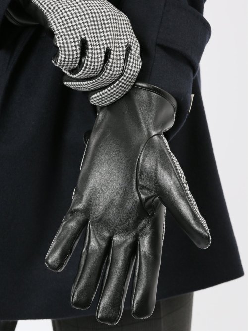 タッチパネル対応 生地コンビグローブ