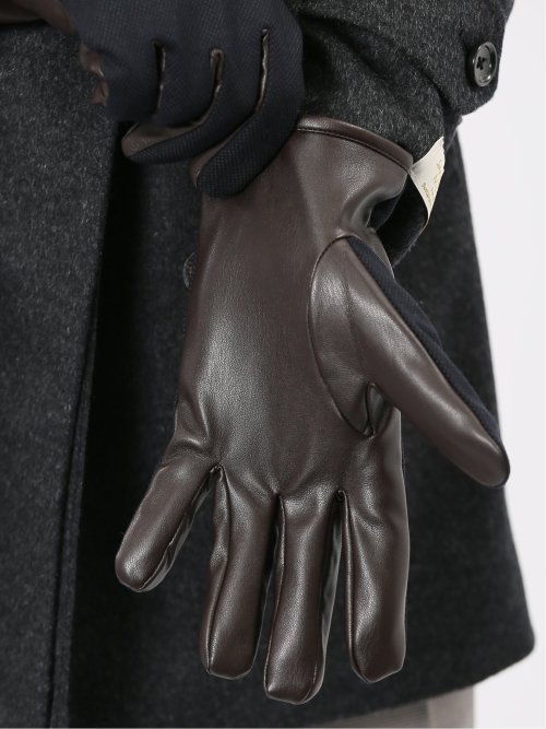 タッチパネル対応 生地コンビグローブ