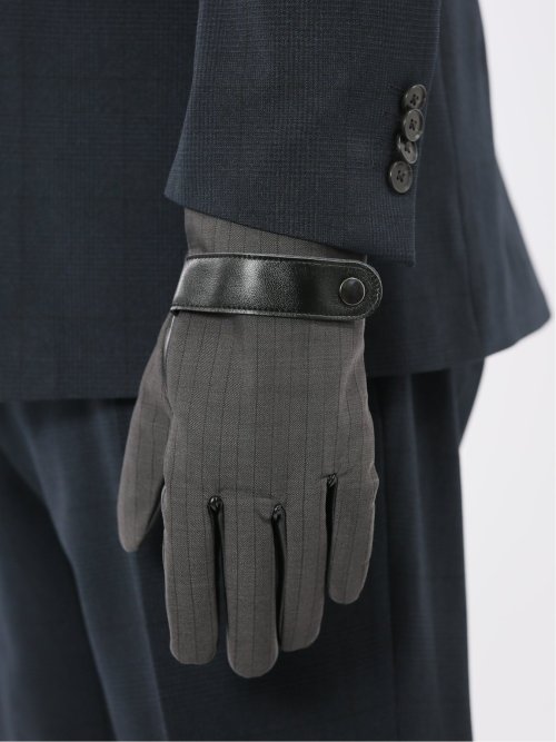 タッチパネル対応 生地コンビグローブ