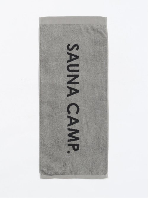 Sauna Camp×T/Q ジャガード フェイスタオル グレー メンズ