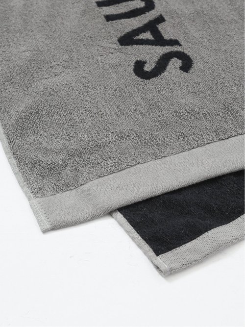 Sauna Camp×T/Q ジャガード フェイスタオル グレー メンズ