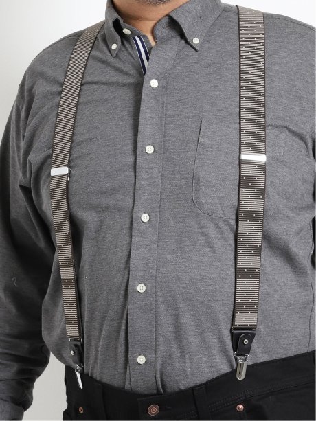 大きいサイズ グランバック Grand Back ドイツ素材ロングサスペンダー Other 03ライトグレー ファッション雑貨 Taka Q Online Shop タカキューオンラインショップ 公式通販