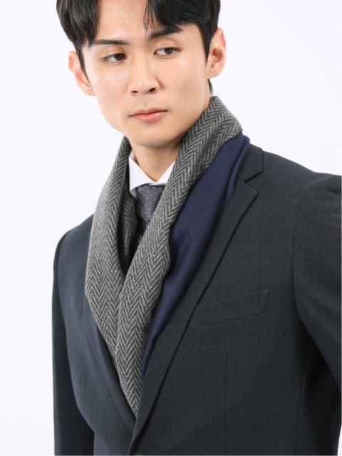 ジャガード リバーシブルマフラー