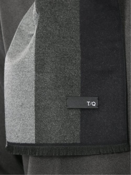 ジャガード ストライプ柄マフラー