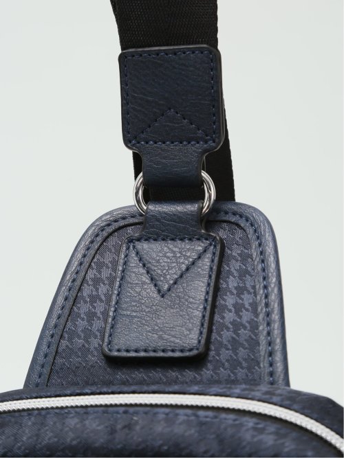 千鳥柄配色 ボディバッグ