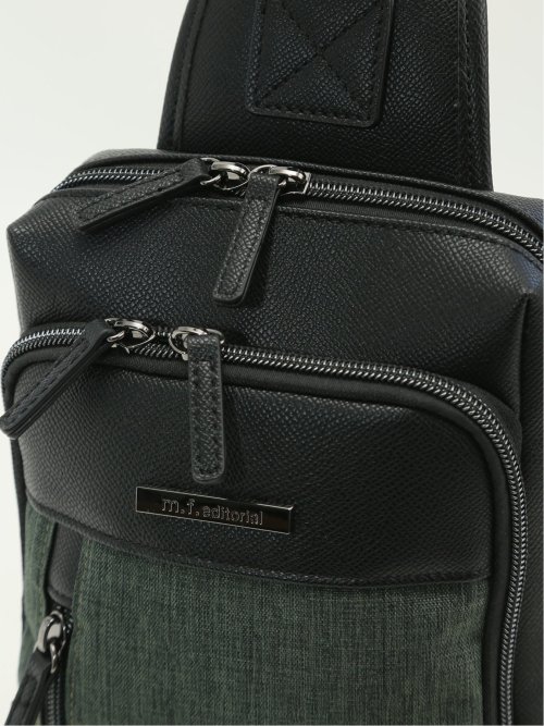 型押しコンビ ボディバッグ