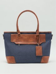 ツイル配色  2WAYトートバッグ A4対応